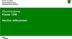 Elterninfoabend Klasse 1GM - Herzlich willkommen! Kanton St.Gallen Bildungsdepartement Kantonsschule Wattwil - kanti wattwil