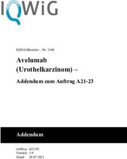 AVELUMAB (UROTHELKARZINOM)- ADDENDUM ZUM AUFTRAG A21-23 ADDENDUM - IQWIG-BERICHTE - NR. 1169 - VERSION 1.0