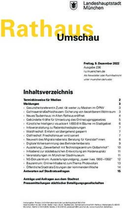 Inhaltsverzeichnis - Umschau