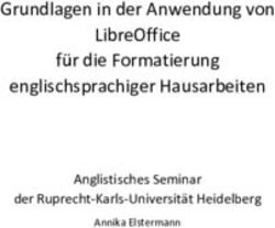 Grundlagen in der Anwendung von LibreOffice für die Formatierung englischsprachiger Hausarbeiten - Anglistisches Seminar der ...