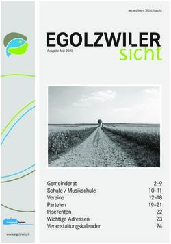 EGOLZWILER sicht - Gemeinderat Schule / Musikschule Vereine Parteien Inserenten Wichtige Adressen Veranstaltungskalender