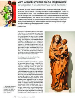 Vom Gänseblümchen bis zur Trägerrakete Bewegliche Kulturdenkmale und Zubehör