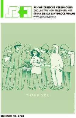 SCHWEIZERISCHE VEREINIGUNG ZUGUNSTEN VON PERSONEN MIT SPINA BIFIDA & HYDROCEPHALUS - www.spina-hydro.ch - SBH Schweiz