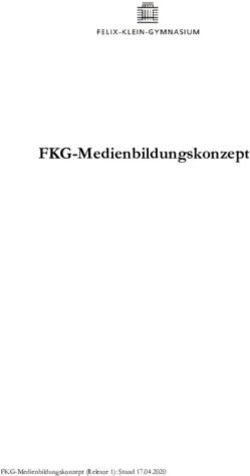 FKG-Medienbildungskonzept - FKG-Medienbildungskonzept (Release 1): Stand 17.04.2020 - Felix-Klein-Gymnasium ...