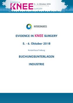 EVIDENCE IN KNEE SURGERY BUCHUNGSUNTERLAGEN INDUSTRIE - 6. Oktober 2018 Konzerthaus Freiburg - Oktober 2018 ...
