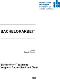 BACHELORARBEIT Barrierefreier Tourismus - Vergleich Deutschland und China 2016