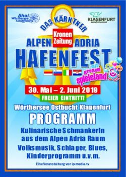 PROGRAMM Kulinarische Schmankerln aus dem Alpen Adria Raum Volksmusik, Schlager, Blues, IP Media