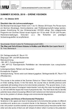 SUMMER SCHOOL 2019 - GR&Uuml;NE VISIONEN - Sozialwissenschaftliche Fakult&auml;t