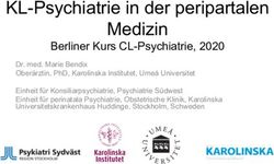 KL-Psychiatrie in der peripartalen Medizin - Berliner Kurs CL-Psychiatrie, 2020 - KEH Berlin