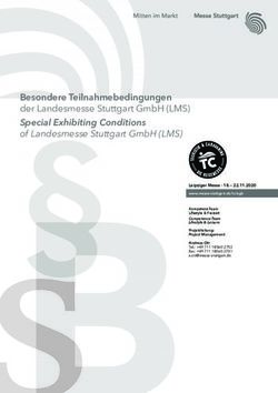 BESONDERE TEILNAHMEBEDINGUNGEN DER LANDESMESSE STUTTGART GMBH (LMS) SPECIAL EXHIBITING CONDITIONS OF LANDESMESSE STUTTGART GMBH (LMS)