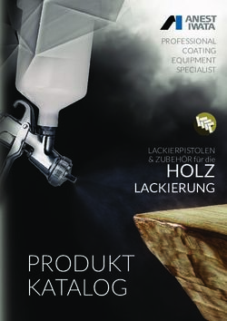 PRODUKT KATALOG HOLZ LACKIERUNG - Anest Iwata