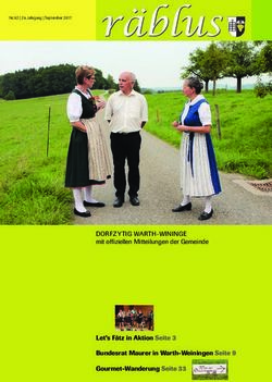 Räblus - DORFZYTIG WARTH-WININGE mit offiziellen Mitteilungen der Gemeinde Let's Fätz in Aktion Seite 3 - Warth-Weiningen
