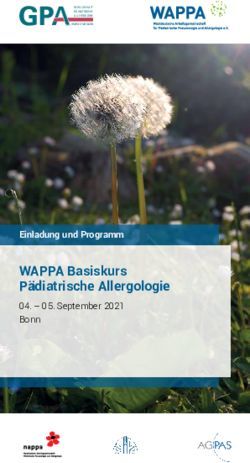 WAPPA Basiskurs P&auml;diatrische Allergologie- 05. September 2021 Bonn Einladung und Programm