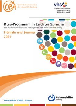 Kurs-Programm in Leichter Sprache - Lebenshilfe Bamberg