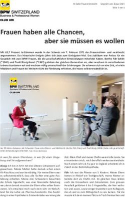 Frauen haben alle Chancen