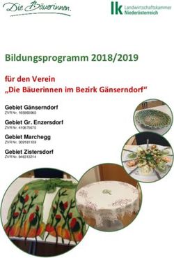 Bildungsprogramm 2018/2019 - für den Verein "Die Bäuerinnen im Bezirk Gänserndorf" - Landwirtschaftskammer ...