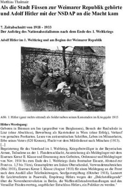 Als die Stadt F&uuml;ssen zur Weimarer Republik geh&ouml;rte und Adolf Hitler mit der NSDAP an die Macht kam