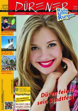 Sein Stadt fest - Die Meister am Netz ermittelt Wo die Sonne gefangen wird Mahnung f&uuml;r mehr Toleranz - D&Uuml;RENER Illustrierte WER WAS ...