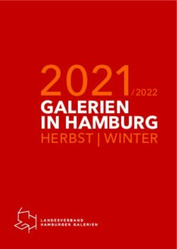 2021 GALERIEN IN HAMBURG - HERBST | WINTER