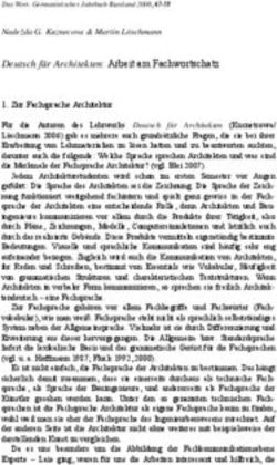 Deutsch für Architekten: Arbeit am Fachwortschatz