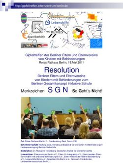 Resolution Gipfeltreffen der Berliner Eltern und Elternvereine von Kindern mit Behinderungen - Berliner Bündnis für schulische Inklusion