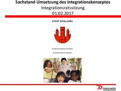 Sachstand Umsetzung des Integrationskonzeptes - Integrationsratssitzung 01.02.2017 - Stadt Dinslaken