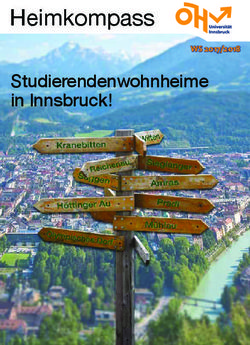 Heimkompass Studierendenwohnheime in Innsbruck! - WS 2017/2018 - ÖH Innsbruck
