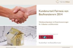 Kundenurteil: Fairness von Baufinanzierern 2014 - Studienflyer mit Bestellformular