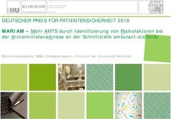DEUTSCHER PREIS F&Uuml;R PATIENTENSICHERHEIT 2018