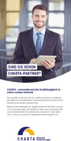 SIND SIE SCHON CHARTA-PARTNER? - CHARTA - unternehmerische Unabhängigkeit in einem starken Verbund - CHARTA Börse für ...