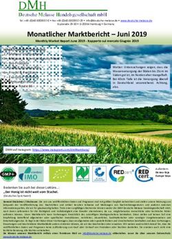 Monatlicher Marktbericht - Juni 2019 - Deutsche Melasse