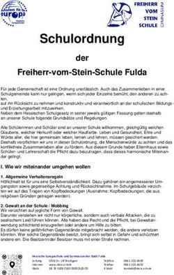 Schulordnung der Freiherr-vom-Stein-Schule Fulda