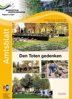 Den Toten gedenken - Ausgabe 46 | Freitag, 13. November 2020 Diese Ausgabe erscheint auch online