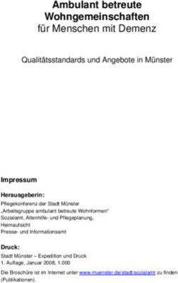 Ambulant betreute Wohngemeinschaften - für Menschen mit Demenz