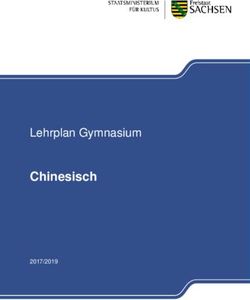 Chinesisch Lehrplan Gymnasium - Schule und Ausbildung