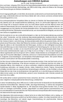 Anmerkungen zum CORONA-Syndrom - Anthroposophische ...