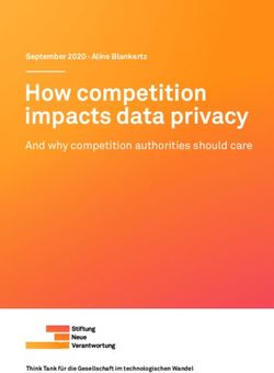 How competition impacts data privacy - And why competition authorities should care - Stiftung Neue ...