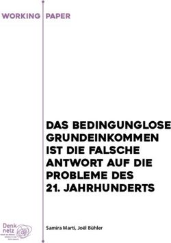 Das bedingunglose Grundeinkommen ist die falsche Antwort auf die Probleme des 21. Jahrhunderts - WORKING PAPER - Denknetz