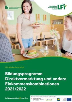 Bildungsprogramm Direktvermarktung und andere Einkommenskombinationen 2021/2022 - LFI Nieder&ouml;sterreich