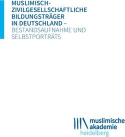 MUSLIMISCH-ZIVILGESELLSCHAFTLICHE BILDUNGSTR&Auml;GER IN DEUTSCHLAND - BESTANDSAUFNAHME UND SELBSTPORTR&Auml;TS