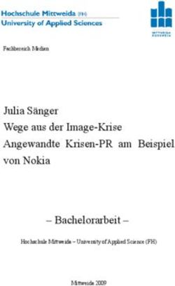 Julia Sänger Wege aus der Image-Krise Angewandte Krisen-PR am Beispiel von Nokia - Bachelorarbeit