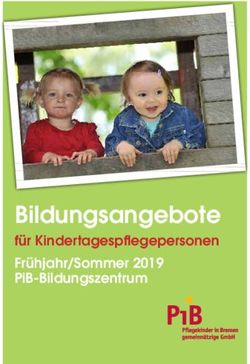 BILDUNGSANGEBOTE FÜR KINDERTAGESPFLEGEPERSONEN FRÜHJAHR/SOMMER 2019 PIB-BILDUNGSZENTRUM - PFLEGEKINDER IN BREMEN GGMBH