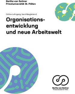 Organisations-entwicklung und neue Arbeitswelt - Bertha von Suttner Privatuniversität St. Pölten - Bertha von ...