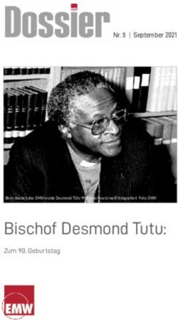 Bischof Desmond Tutu: Nr. 5 | September 2021 - Evangelische Mission Weltweit