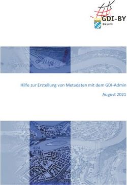 Hilfe zur Erstellung von Metadaten mit dem GDI-Admin August 2021