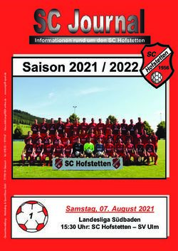 Samstag, 07. August 2021 - Landesliga S&uuml;dbaden 15:30 Uhr: SC Hofstetten - SV Ulm
