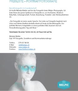 PREISLISTE - PORTRAITFOTOGRAFIE - Melpic Photography