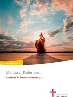 Mentorat Paderborn Angebote im Sommersemester 2021 - Hauptabteilung Schule und Erziehung