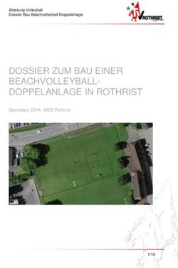 DOSSIER ZUM BAU EINER BEACHVOLLEYBALL-DOPPELANLAGE IN ROTHRIST - Sportplatz D&ouml;rfli, 4852 Rothrist