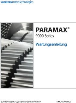 Wartungsanleitung - MM_PARAMAX - Sumitomo Drive Technologies